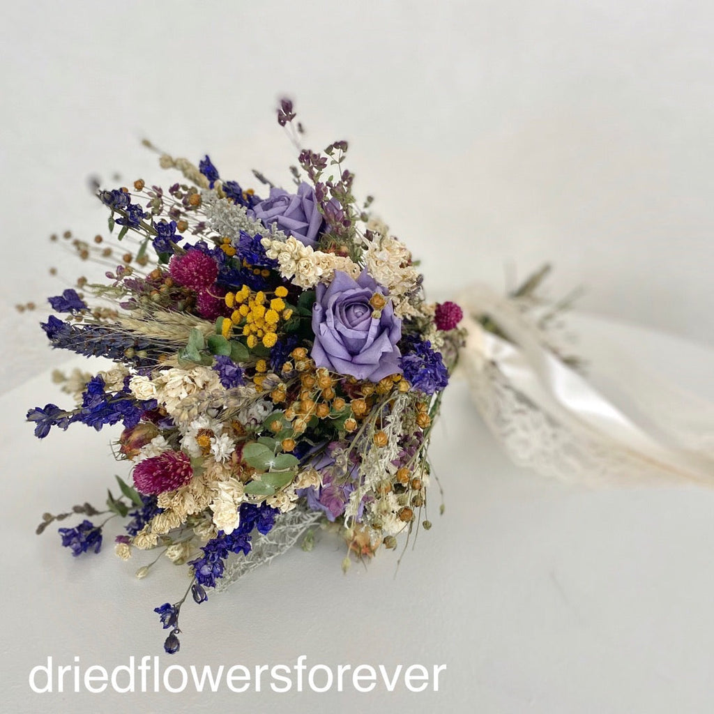 Purple Vintage Wedding Bouquet