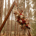 Burnt Orange Floral Spray
