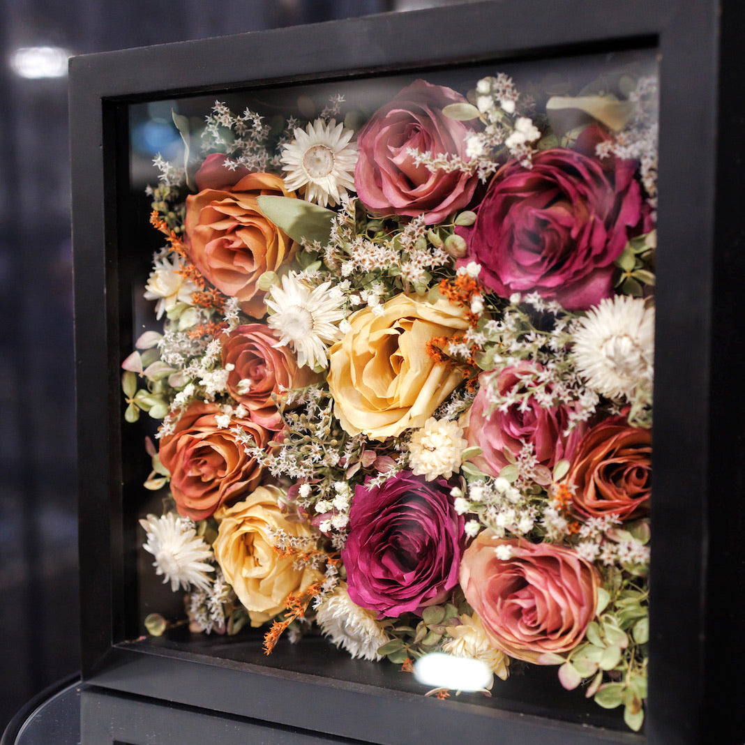 Black 10" x 10" Filled Shadow Box