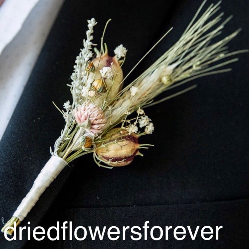 Pale Peach Vintage Boutonniere