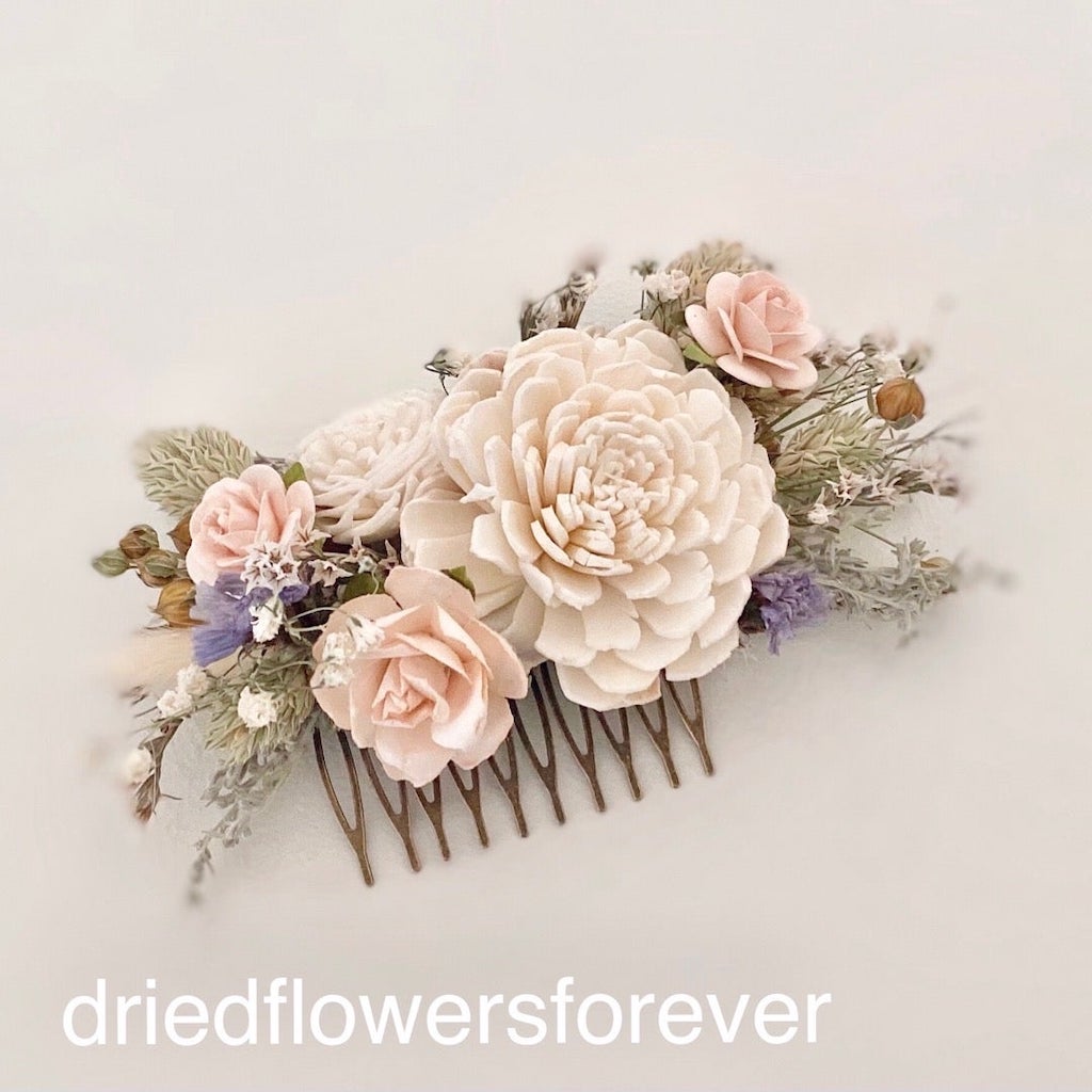 Blush Pink Hair Comb