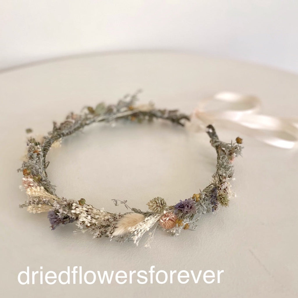 Lavender & Pale Pink Flower Crown