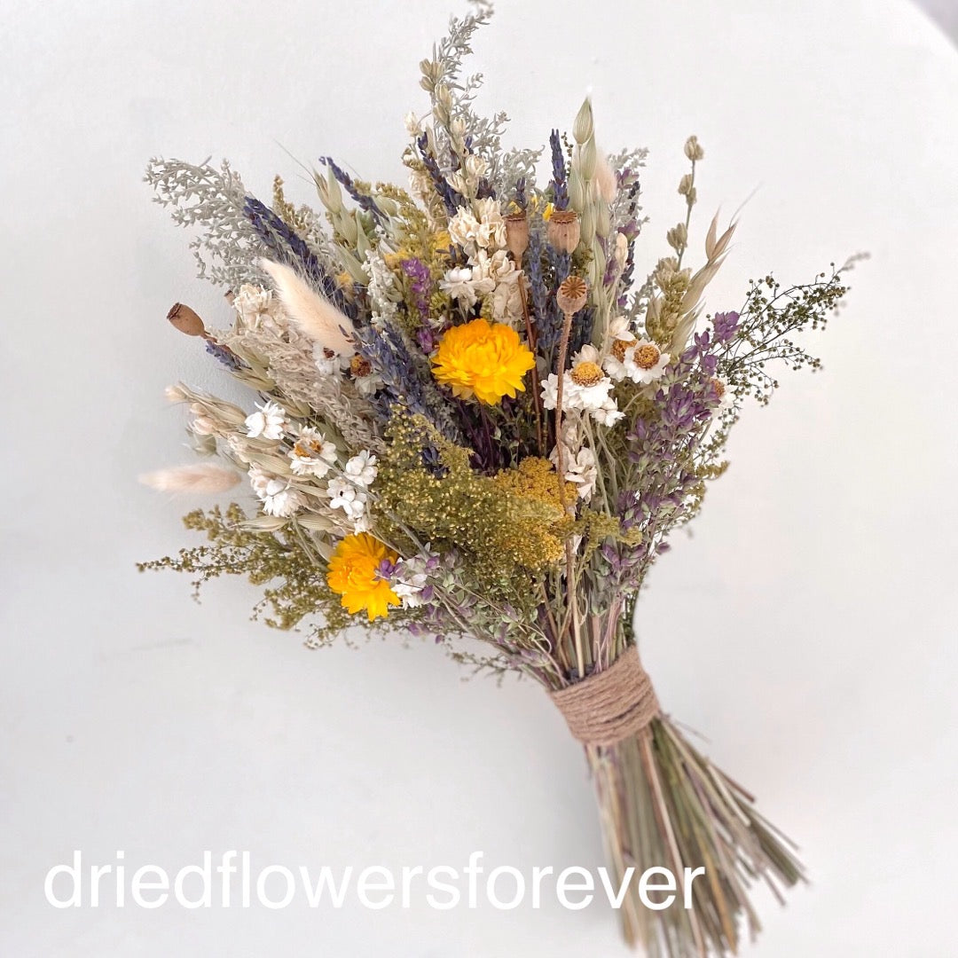 Yellow Wildflower Wedding Bouquet