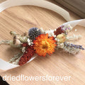 Autumn Orange & Blue Corsage