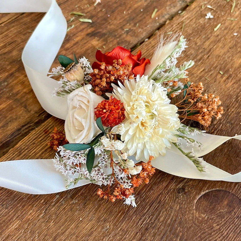 Burnt Orange Corsage