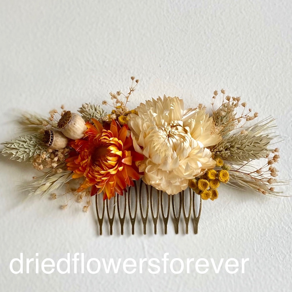 Burnt Orange Hair Comb