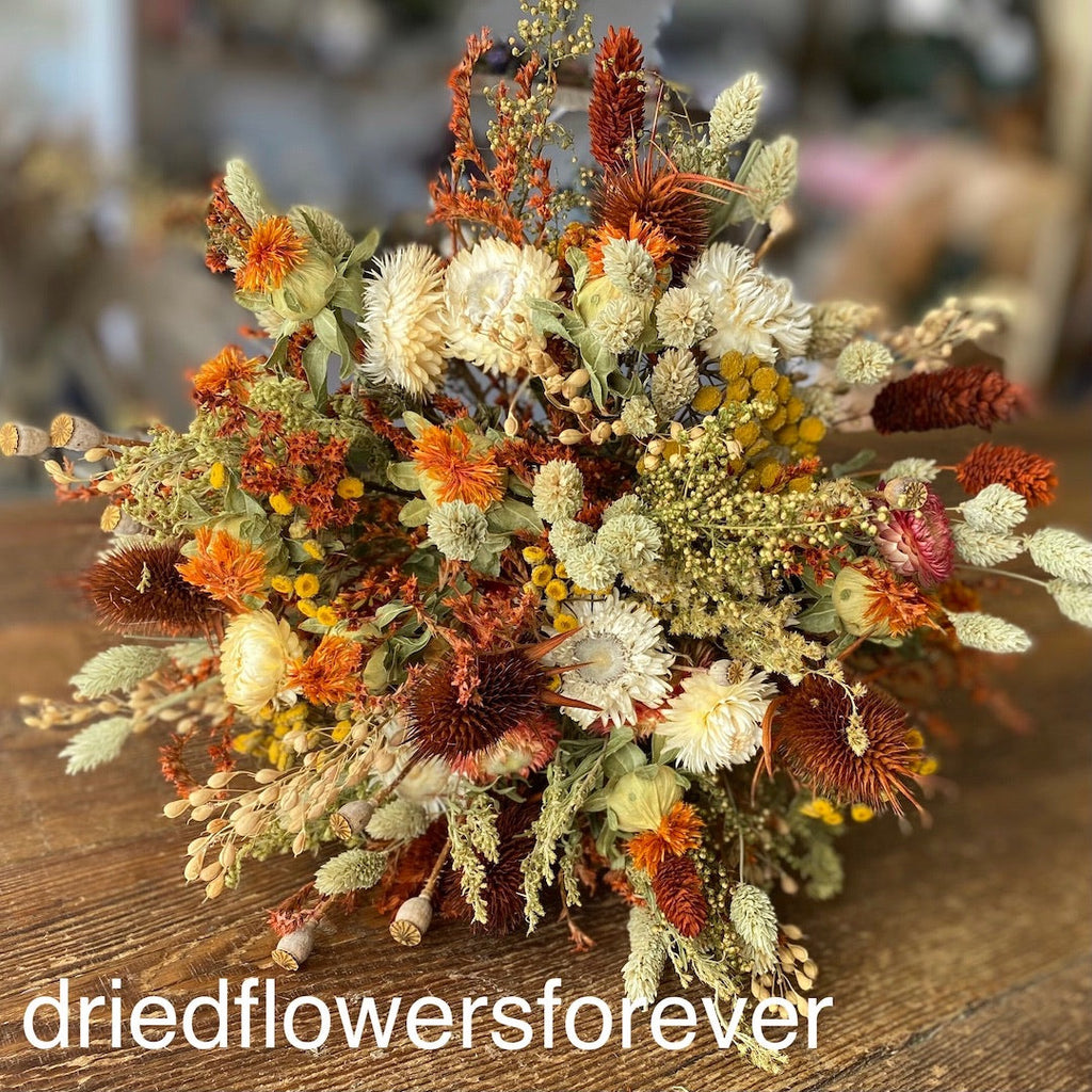 Orange & Yellow Herb Wedding Bouquet