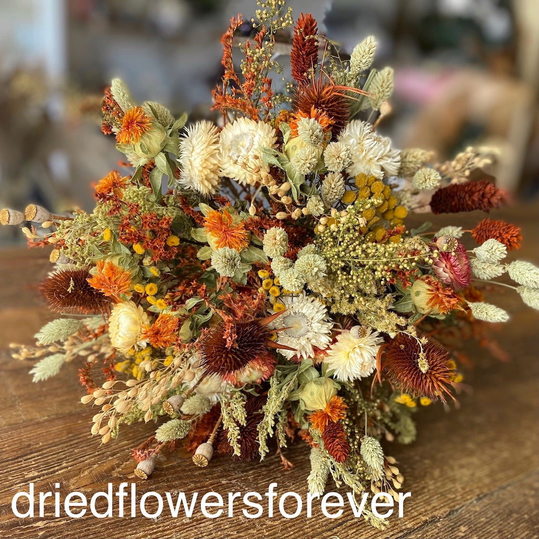 Orange & Yellow Herb Wedding Bouquet