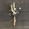 Wheat & Lavender Boutonniere