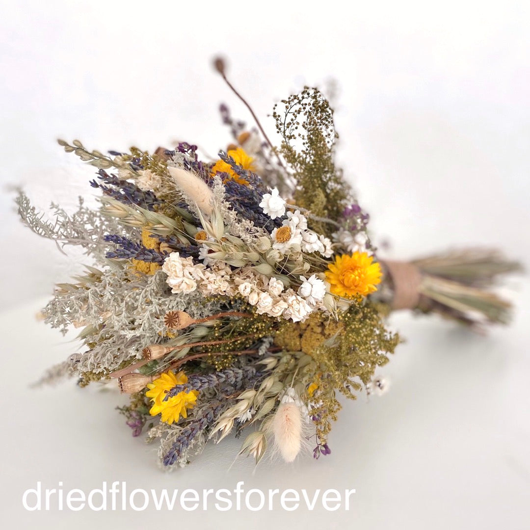 Yellow Wildflower Wedding Bouquet
