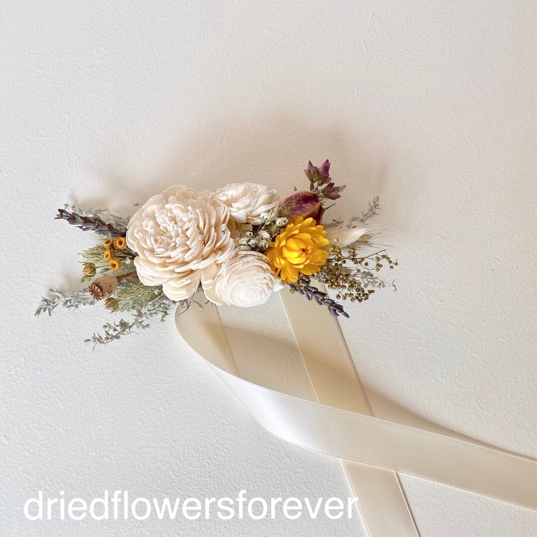 Yellow & Lavender Corsage